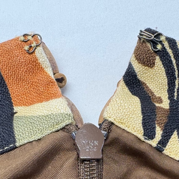 Peter Nygard Tribal Animal Print Shift Dress with Beaded Neckline Size 16 - Picture 10 of 12